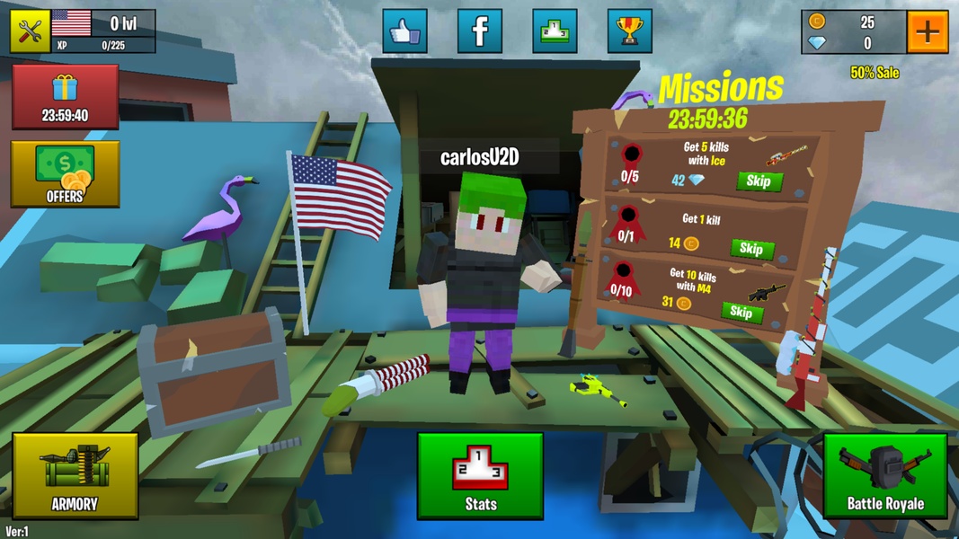 Pixel Distruction: 3D Battle Royale - Preview 1