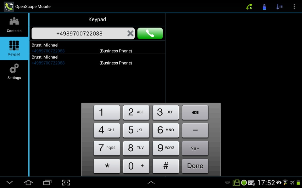 OpenScape Mobile - Preview 2