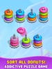 Donut Hoop Stack 3d Color Sort screenshot 4