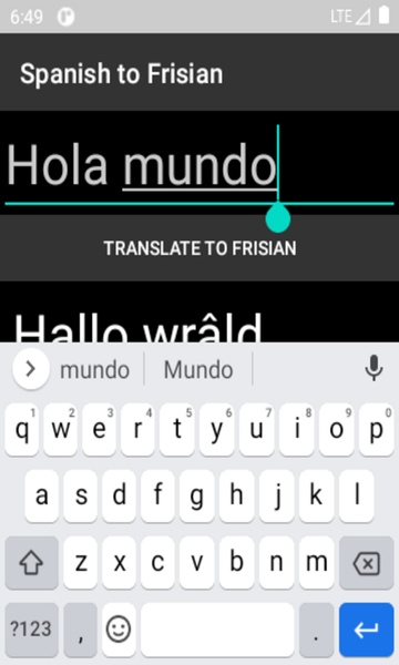 Spanish to Frisian Translator - Preview 3