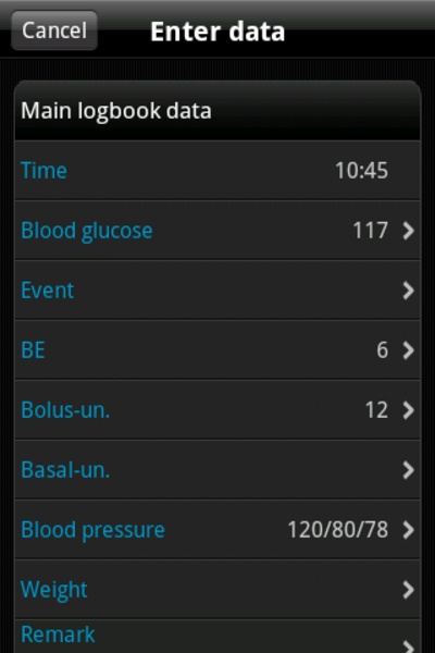 SiDiary - Diabetes Management App Android - Preview 2