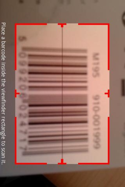 start barcode scanner - Preview 1