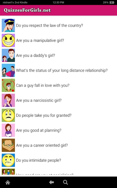 Quizzes For Girls - Preview 4