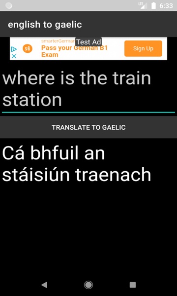english to gaelic translator - Preview 2