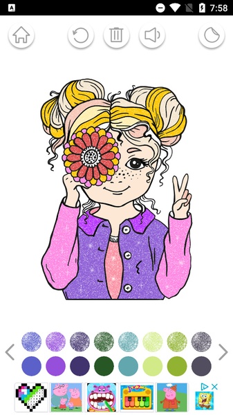 Colorir Glitter Jogo de Menina - Preview 8