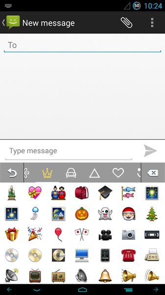 GO Keyboard Elegant White Theme - Preview 5