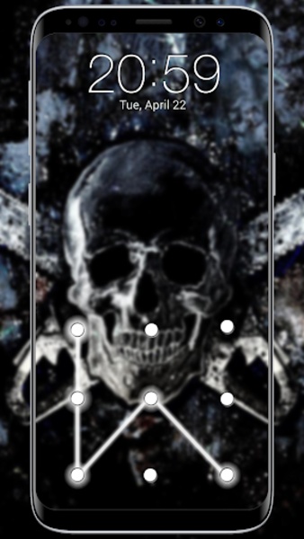 Skull Pattern Screen Lock - Preview 1