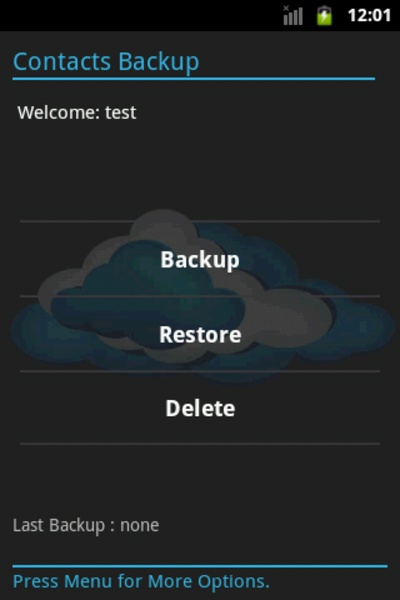 Contacts Backup - Preview 3