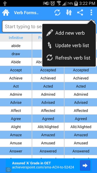 Verb Forms Dictionary - Preview 5