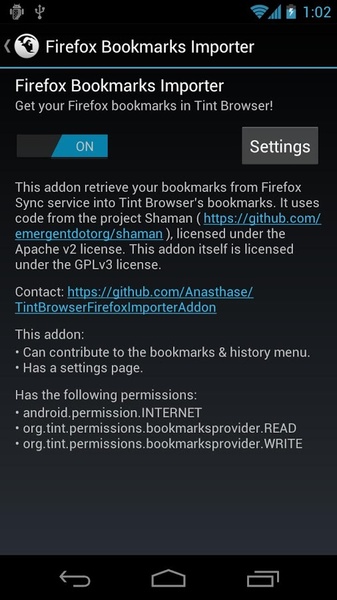 Firefox Bookmarks Importer - Preview 2