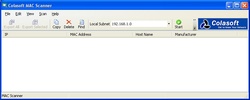 Colasoft MAC Scanner screenshot 1