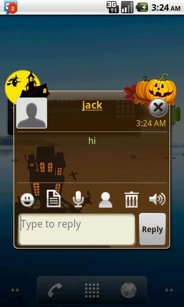 Handcent SMS Skin(Halloween2012) - Preview 1