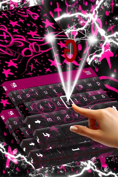 Emo Pink Keyboard - Preview 12