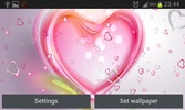 Pink Hearts Live Wallpaper screenshot 2