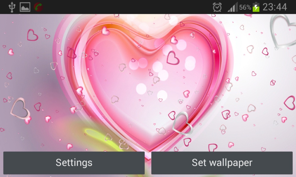Pink Hearts Live Wallpaper - Preview 2