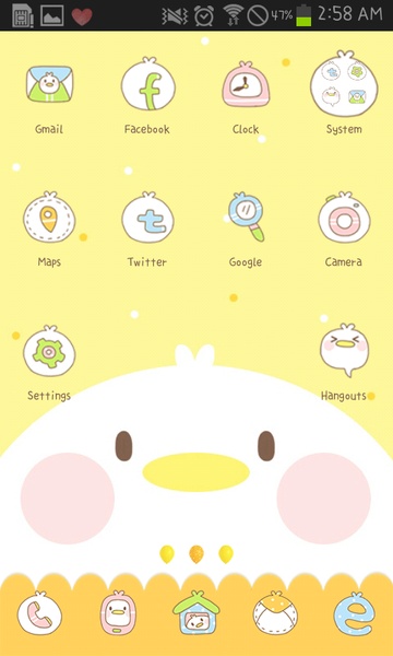Yellow Chick Go Launcher EX - Preview 4