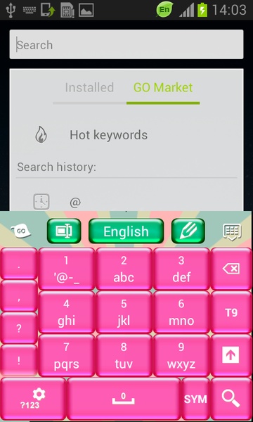 Pink Candy GO Keyboard - Preview 1