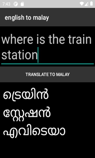 english to malay translator - Preview 2