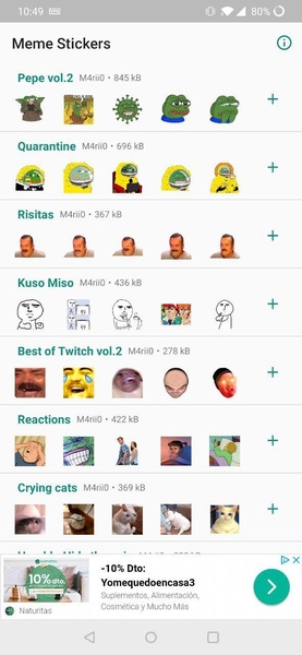 Meme Stickers Pack pour Android - Télécharge l'APK à partir d'Uptodown