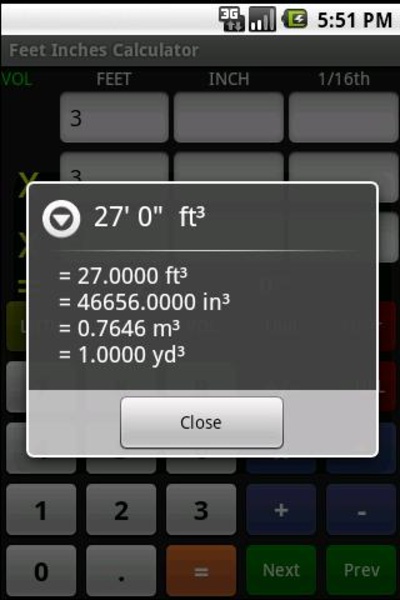 Feet Inch Calculator Free - Preview 1