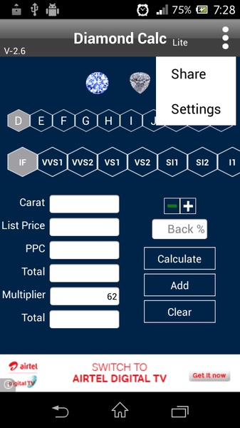 Diamond Calc - Preview 3