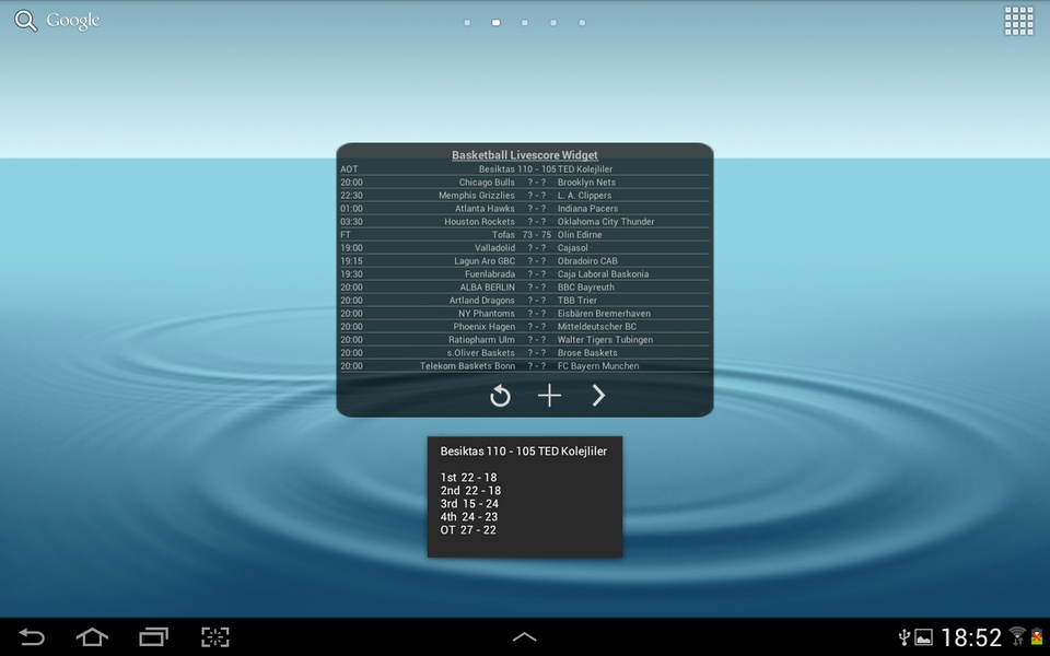 Basketball Livescore Widget - Preview 13
