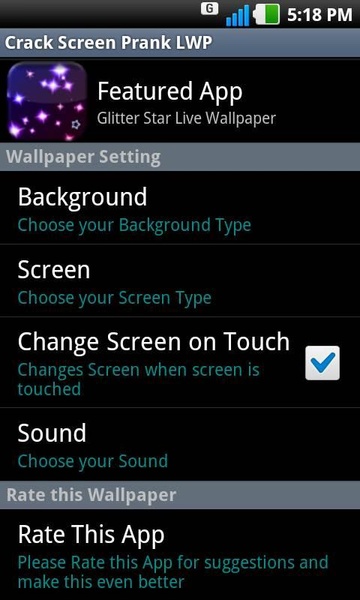 Crack Screen Prank LWP - Preview 1