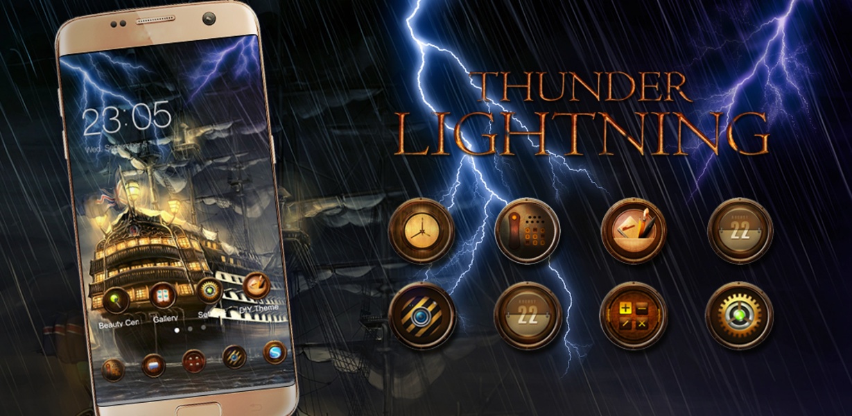 Thunder Lightning Theme: Caribbean Storm - Preview 1