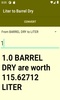 Liter to Barrel Dry converter screenshot 1