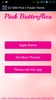 GO SMS Pink Butterflies Theme screenshot 5
