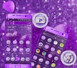 Purple Glitter Launcher Theme screenshot 4