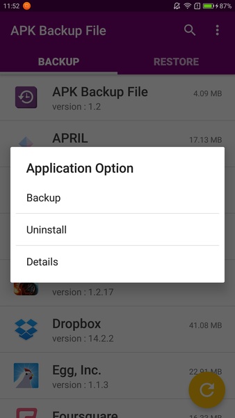 APK Backup File - Preview 2