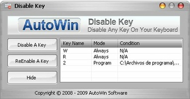Disable Key screenshot 3