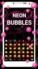 Neon Bubbles Keyboard screenshot 1