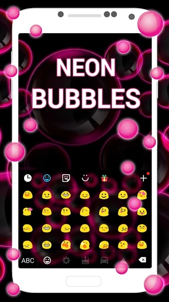 Neon Bubbles Keyboard - Preview 1