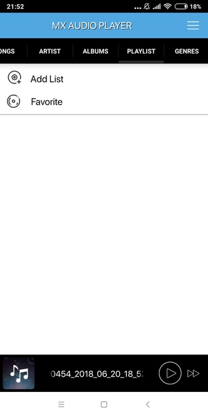 MX Audio Player - Preview 2