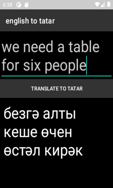 english to tatar translator - Preview 1