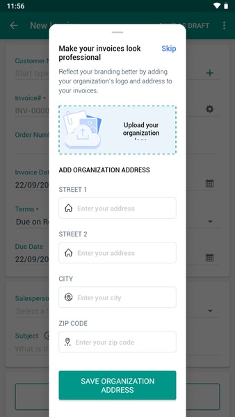 Zoho Invoice - Preview 1