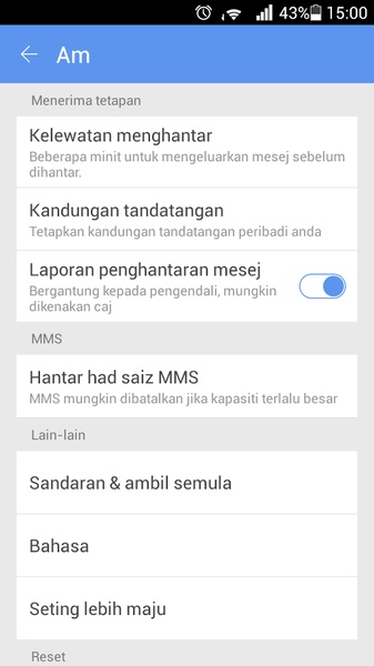 GO SMS Language Malay - Preview 2