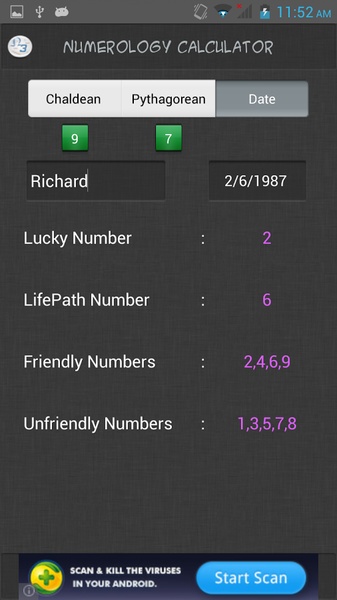 Numerology Calculator - Preview 2