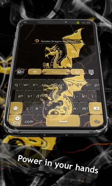 GO Keyboard Golden Dragon Theme - Preview 2
