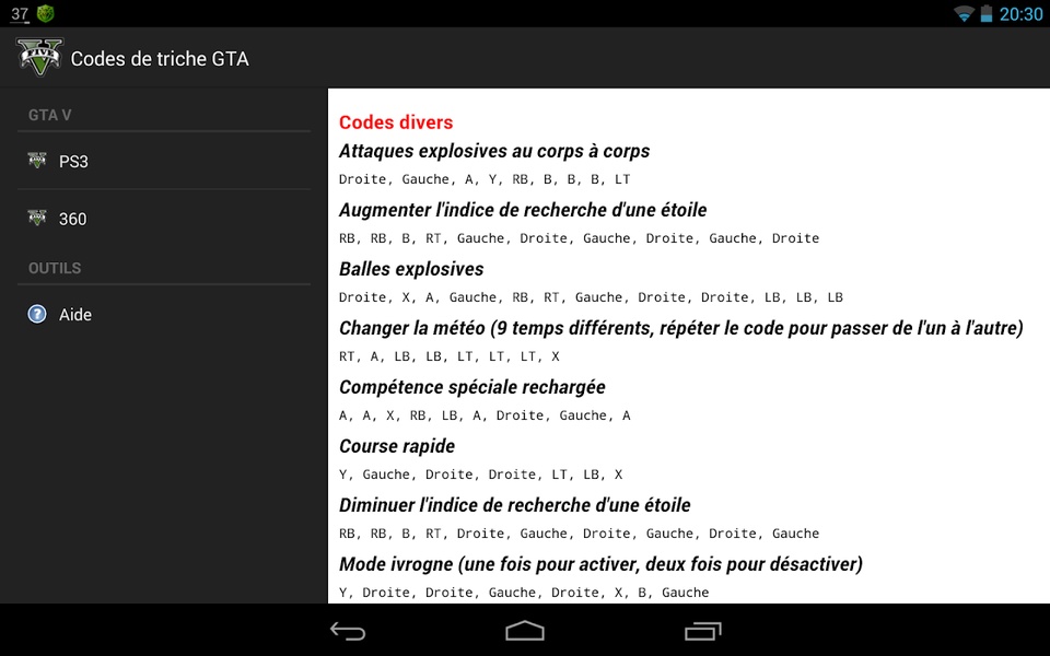 Codes de triche GTA - Preview 2