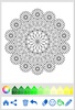 Mandala Flowers coloring book screenshot 3