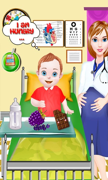 Pregnant Doctor Examines Newborn Baby - Preview 4