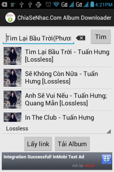 ChiaSeNhac.Com Album Downloader - Preview 5