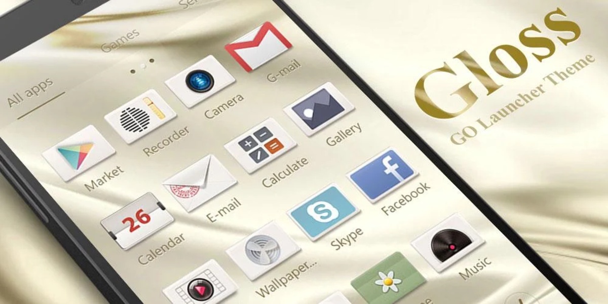 Gloss GOLauncher EX Theme - Preview 1