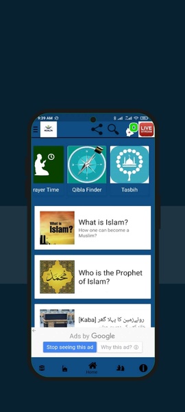 Quran Kareem, Qibla, Daily Hadees, Tasbih, Naats - Preview 2