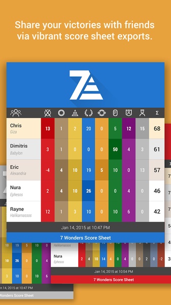 7 Wonders Score Sheet - Preview 8