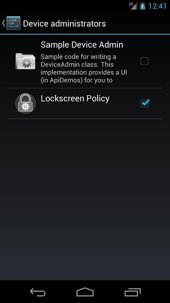 Lockscreen Policy - Preview 4