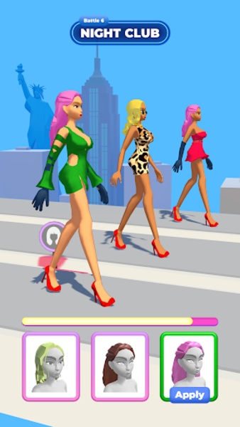 green emerald velvet dress Dress Up Battle: Fashion Queen - Creative Catwalk Design Game for Girls main image 0